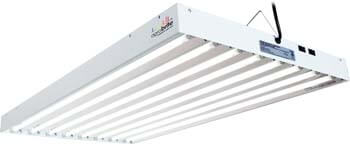 9: Hydrofarm Agrobrite FLT48 T5 Fluorescent, 4 Foot, 8 Tube Grow Light System, 4-Feet, White