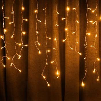 9: SUPSOO LED Solar Icicle String Lights