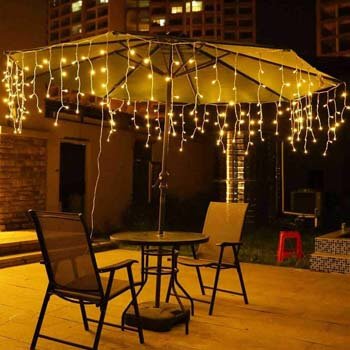 8: Toodour LED Icicle Lights