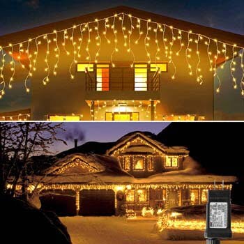 7: Blingstar Icicle Lights 33Ft 300 Led 8 Modes Christmas Lights