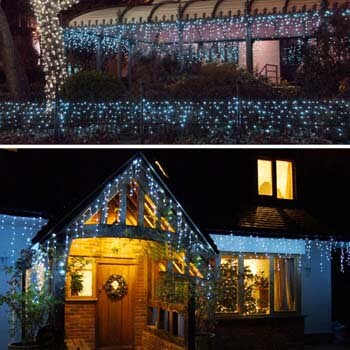 6: Hezbjiti 8 Modes LED Icicle Lights
