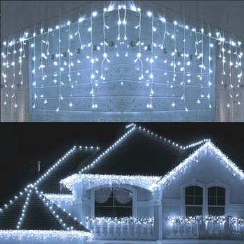 3: Joomer LED Icicle Lights, 300 LED 19.6Ft 8 Modes