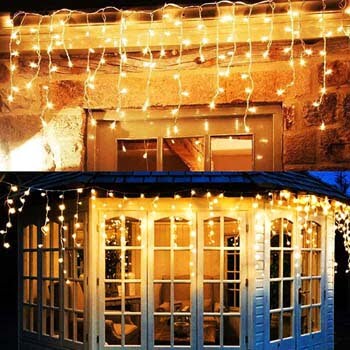 5: Twinkle Star 360 LED Icicle Christmas Lights