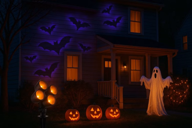 Best Halloween Outdoor Lighting Ideas to Transform Your Home Into a Spooky Spectacle